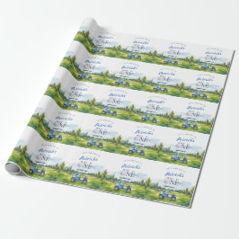 Hole In One Golf 1st Birthday  Geschenkpapier