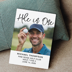 Hole In One Golfer Auszeichnung Geschenkfoto Schwa Fotoplatte