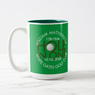 Hole in One Moderner Spaß Zweifarbige Tasse