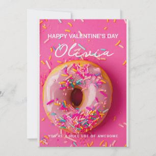 Hole Lot Phantastische Donut Valentine Tageskarte Feiertagskarte