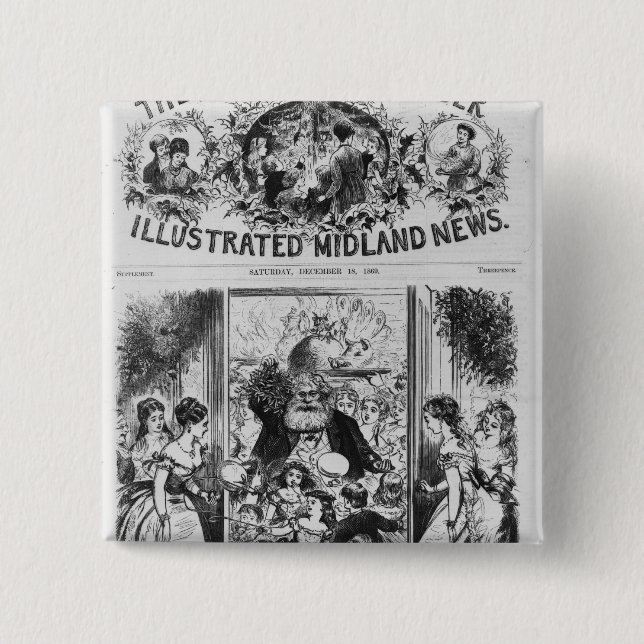 Holen in Weihnachten Button (Vorderseite)