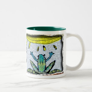 holen Sie auf den Regen Zweifarbige Tasse