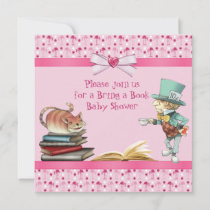 Holen Sie ein Buch-Märchenland-Flamingos Babyparty Einladung