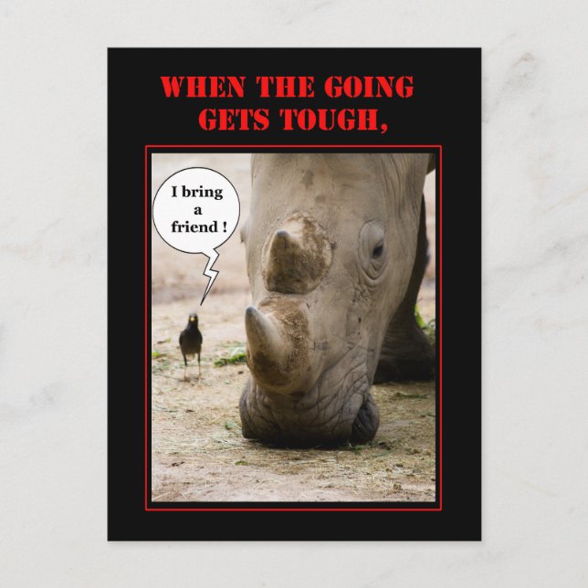 Holen Sie einen Freund Postkarte (Vorderseite)