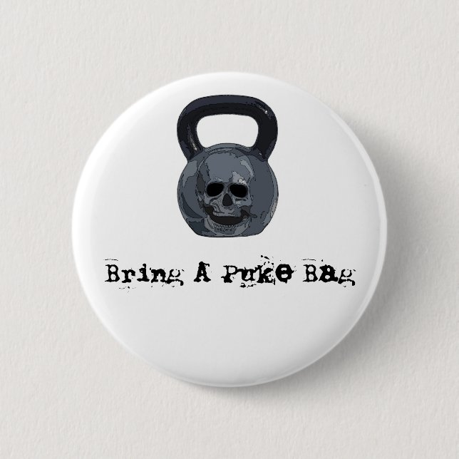 Holen Sie einen kotzentaschen-Knopf Button (Vorderseite)