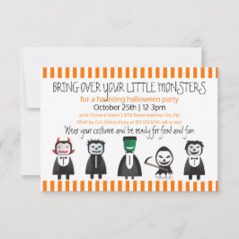 Holen Sie Ihre Monster-3x5 Halloween-Party-Einladu Einladung