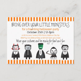 Holen Sie Ihre Monster-3x5 Halloween-Party-Einladu Einladung