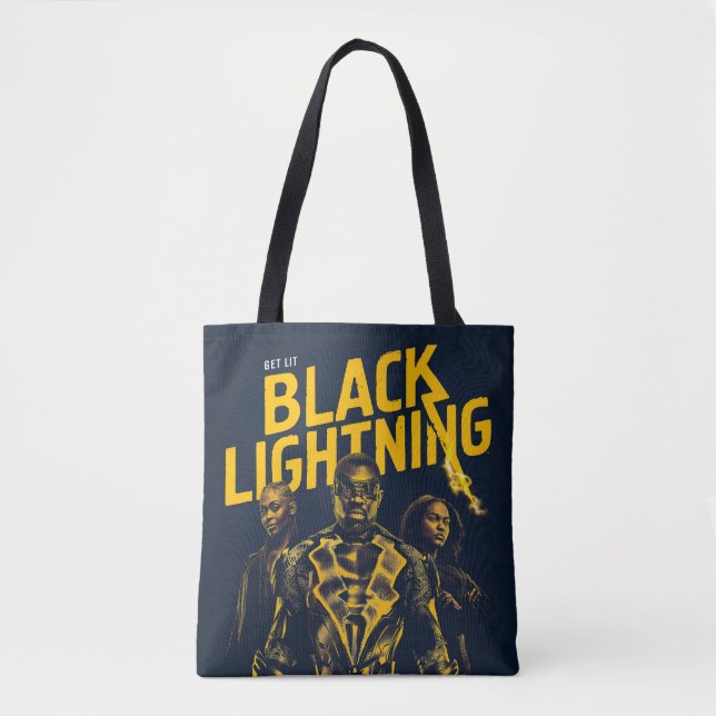 Holen Sie Lit - Schwarzes Blitz Tasche (Vorderseite)