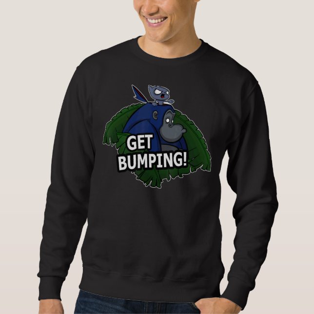 Holen Sie sich Bumping Gorilla und Katzen-Design Sweatshirt (Vorderseite)