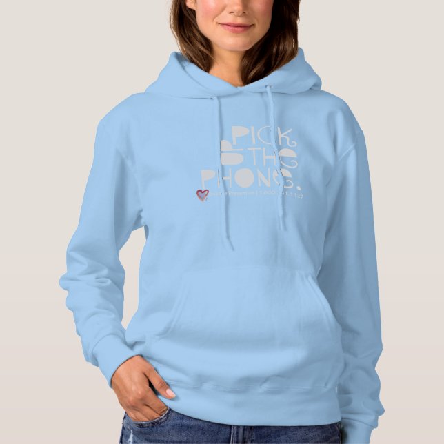 Holen Sie sich das Handy Frauen-Kapuze Hoodie (Vorderseite)