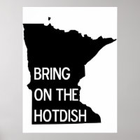Holen Sie sich das Hotdish Funny Minnesota Poster