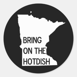 Holen Sie sich das Hotdish Funny Minnesota Sticker