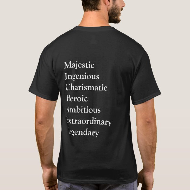 Holen Sie sich ein Shirt mit Ihrem Namen darauf (Rückseite)