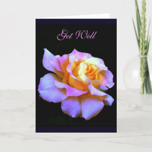 Holen Sie sich eine gut rosa Rose Grußkarte Karte