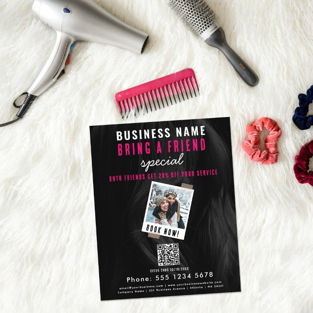 Holen Sie sich einen Freundschaftsvertrieb und res Flyer (Bring a Friend Sale Refer A Friend Booking Flyer)