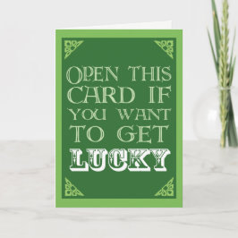 Holen Sie sich Glück - Funny St. Patrick's Day Karte