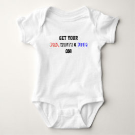 Holen Sie sich Ihr Red White Blue On USA Baby Strampler