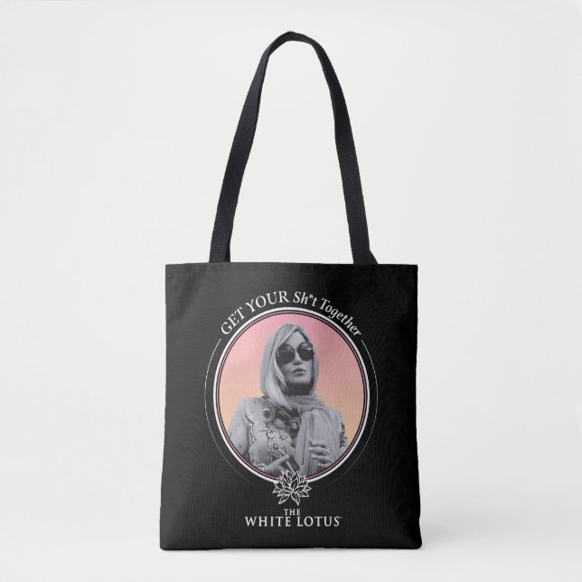 Holen Sie sich Ihr Sh*t zusammen - der weiße Lotus Tasche (Vorderseite)
