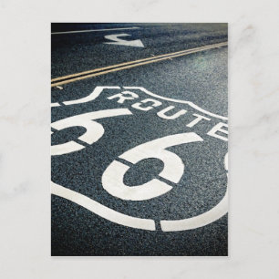 Holen Sie sich Ihre Kicks auf der Route 66 Postkarte