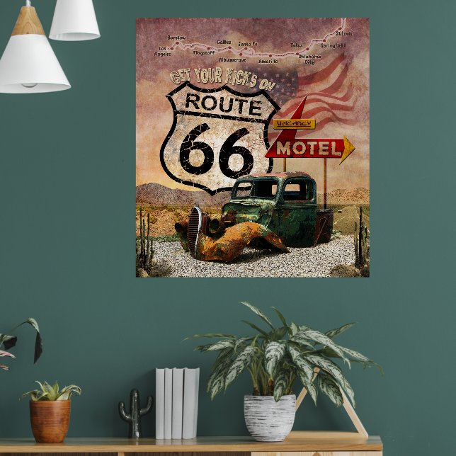 Holen Sie sich Ihre Kicks auf Route 66 Poster (Wohnzimmer 1)