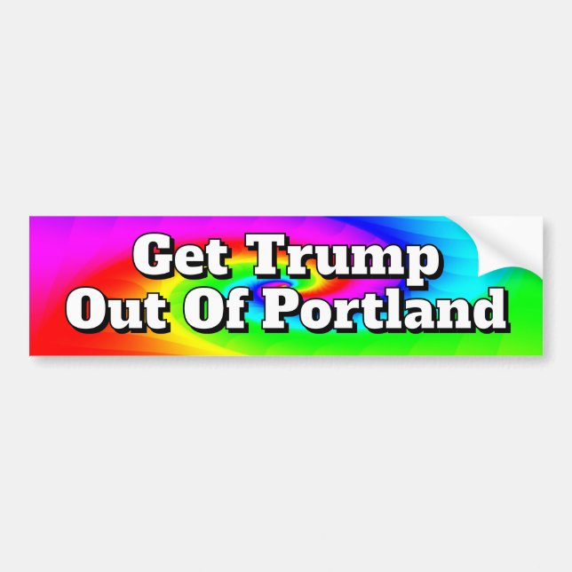 Holen Sie Trump aus Portland Autoaufkleber (Vorne)