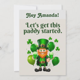 Holen wir uns diese Paddy Going-St. Patrick's Day Einladung