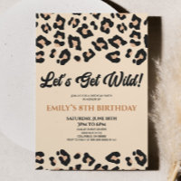 Holen wir Wild Leopard Cheetah Birthday Party