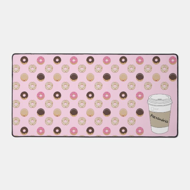 Holey Doughnut Custom Coffee Cup Schreibtischunterlage (Vorderseite)