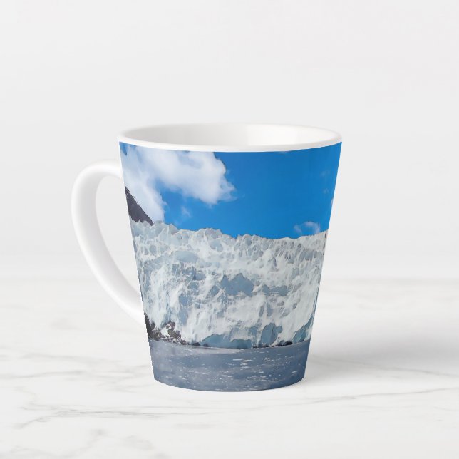 Holgate-Gletscher - Latte-Mug Milchtasse (Linke Ecke)