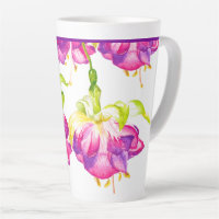 Holi auf einer großen Latte-Tasse