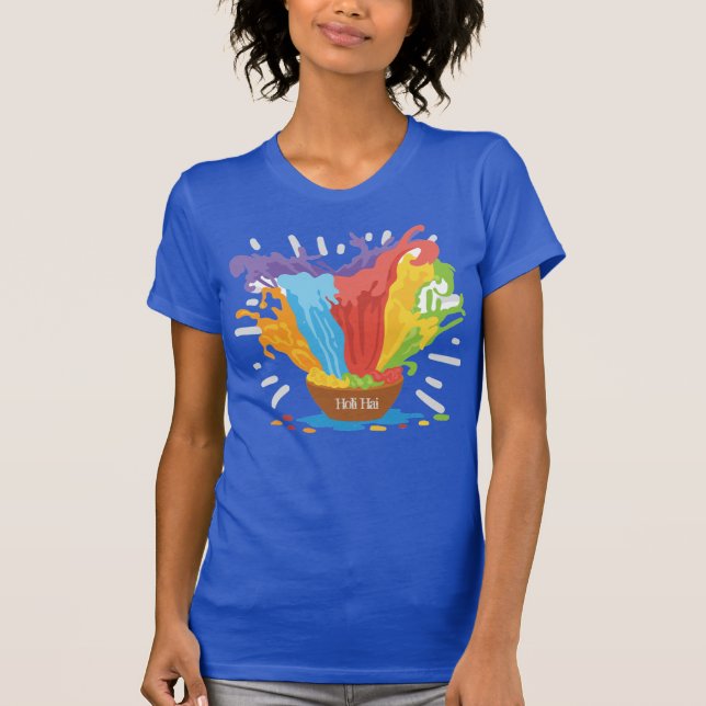 Holi Bowl mit Powder Splashout T-Shirt (Vorderseite)