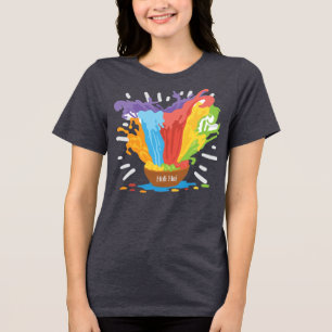 Holi Bowl mit Powder Splashout Tri-Blend Shirt