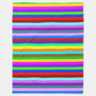 HOLI farbige Streifen Muster + Ihre Ideen Fleecedecke
