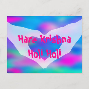 HOLI Festival of Colors 2 + Ihre Ideen Postkarte