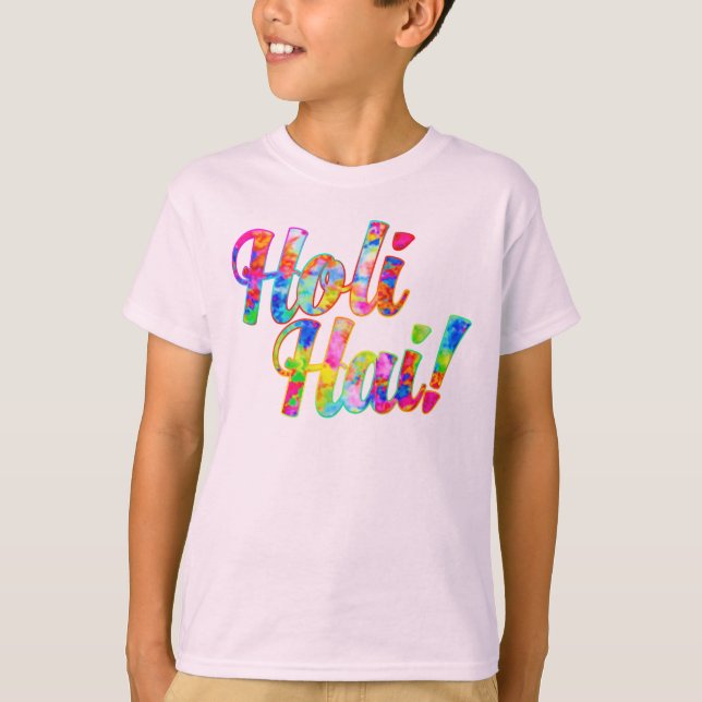 Holi Hai! - Verbreiten Sie die Holi Mitteilung T-Shirt (Vorderseite)