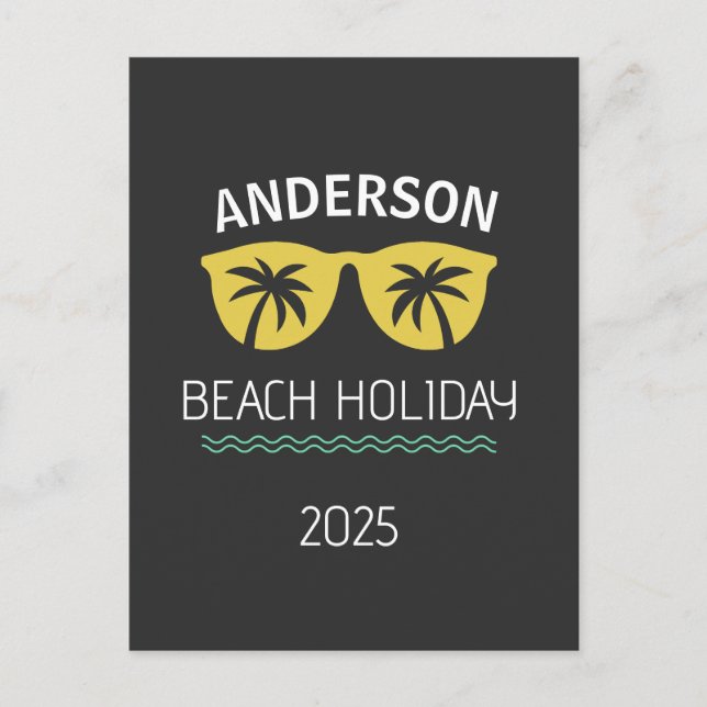 Holiday 2025 Custom Postkarte (Vorderseite)