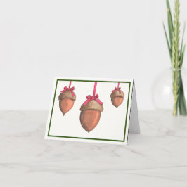 Holiday Acorn Ornaments Karte
