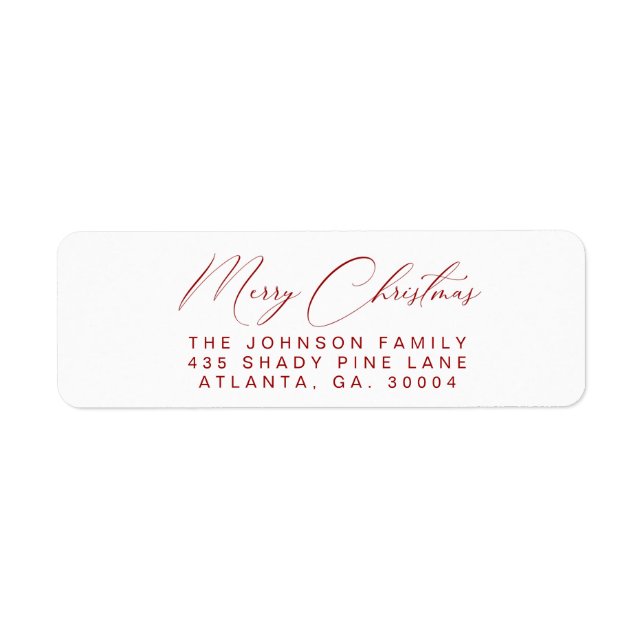 Holiday Address Labels (Vorne)