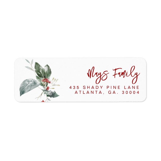 Holiday Address Labels (Vorne)