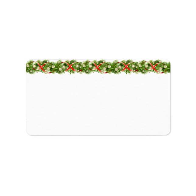 Holiday Address Labels Adressaufkleber (Vorne)