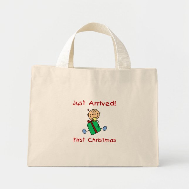 Holiday Baby Boy Just Arrived Tshirts und Geschenk Mini Stoffbeutel (Vorne)