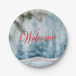 Holiday Baby Dusche Pappteller