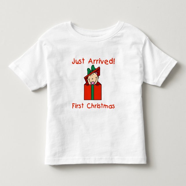 Holiday Baby Girl Nur angekommen Hemden und Gesche Kleinkind T-shirt (Vorderseite)