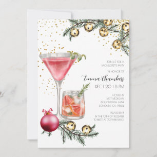 Holiday Bachelorette Cocktail Party Einladung