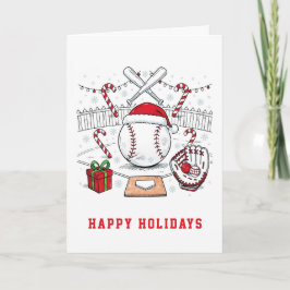 Holiday Baseball Christmas Cards Feiertagskarte