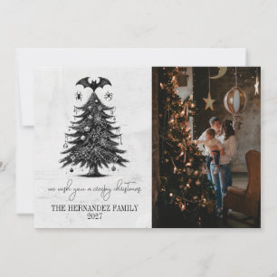 Holiday Bat Tree Feiertagskarte