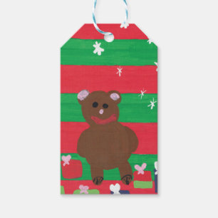 Holiday Bear - Kinder Kunst für das CHOC Geschenkanhänger