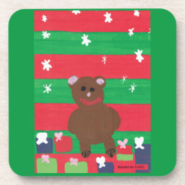 Holiday Bear - Kinder Kunst für das CHOC Getränkeuntersetzer