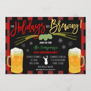 Holiday Beer Party Einladung