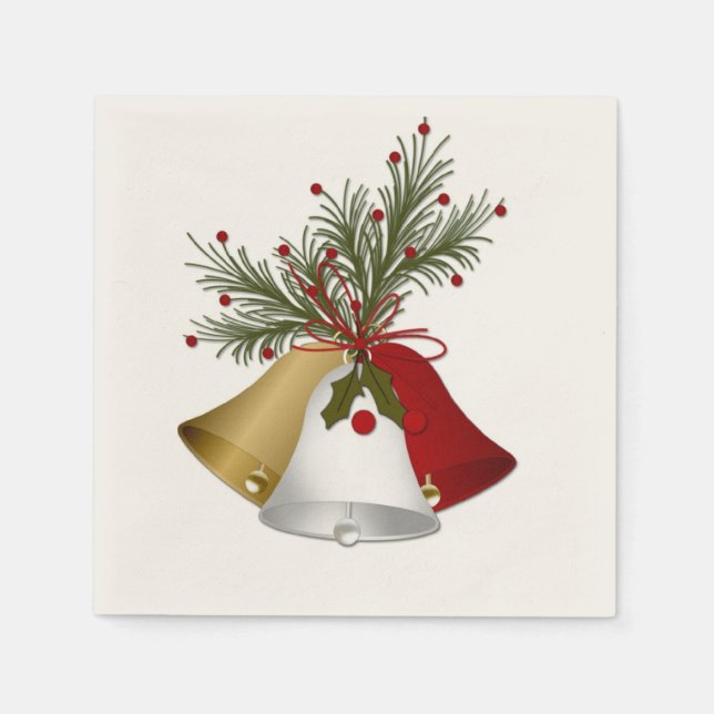 Holiday Bells Serviette (Vorderseite)
